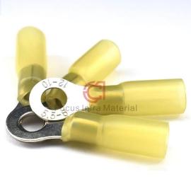 Insulated Automotive Electrical Crimp Round Tinned Copper Wire Cable Heat Shrink Butt Ring Connector